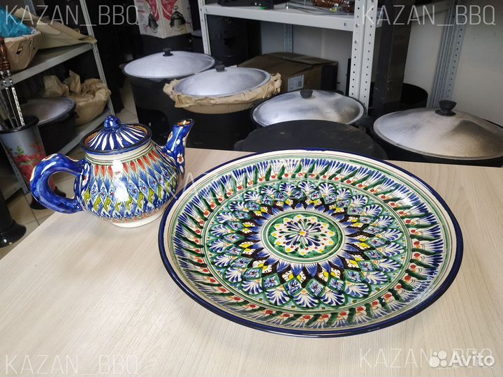 Узбекский ляган и чайник