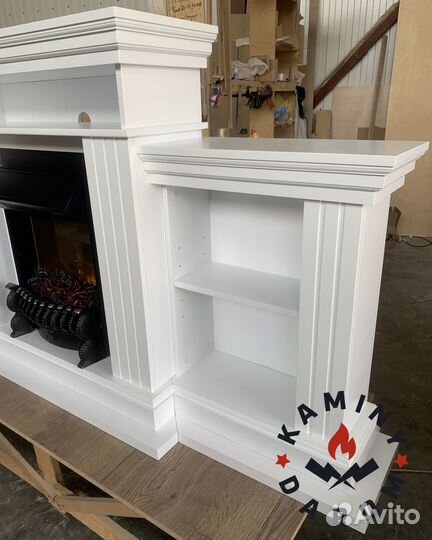 Электрокамин Оксфорд с полками