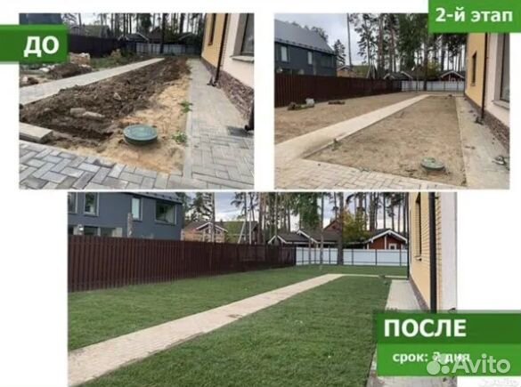 Укладка газона под ключ