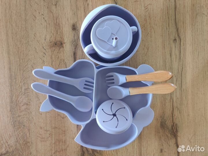 Детская посуда для кормления силиконовая