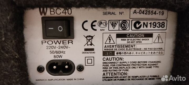 Комбо усилитель для бас-гитары Warwick BC 40