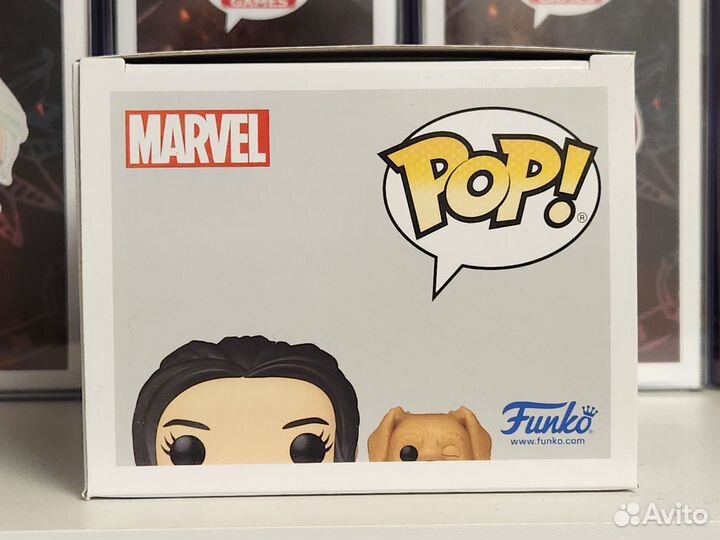 Kate Bishop with Lucky the Pizza Dog Funko POP