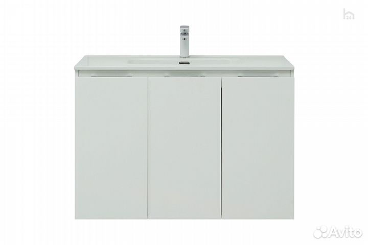 Тумба под раковину для ванной 100 (3 дверцы) Алвит