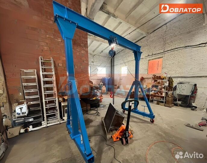 Легкий кран козловой мпу усиленный 2 т