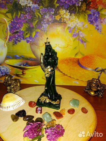 Свеча Фортуна Богиня удачи из воска