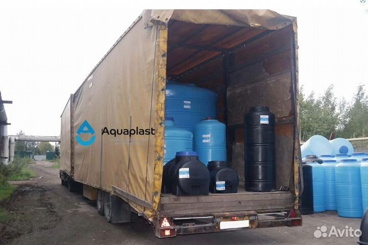 Бочка пластиковая 15000 л для жидкостей (вертикаль