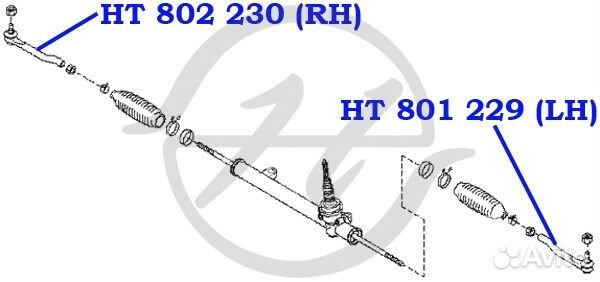 Наконечник рулевой тяги, правый