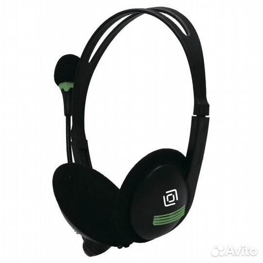 Наушники с микрофоном Oklick HS-M100 черные, mini