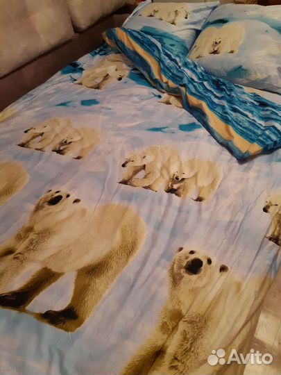 Постельный комплект из сатина 3D эффект