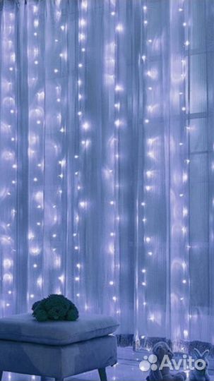 Гирлянда штора 3х3