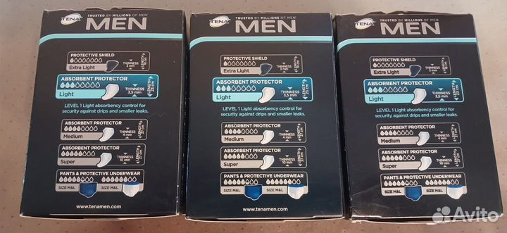 Урологические прокладки для мужчин tena MEN L.1