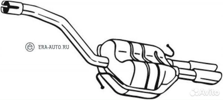 Bosal 233-617 Глушитель задний