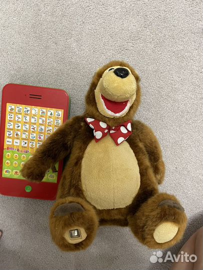 Интерактивный обучающий мишка с планшетом