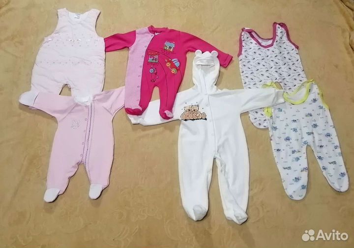 Вещи на девочку от 0 до года (пакетом)