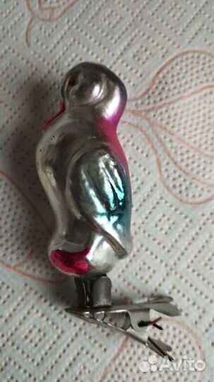 Уточка ёлочная игрушка СССР