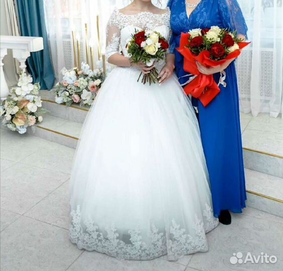 Свадебное платье 44-46 новое