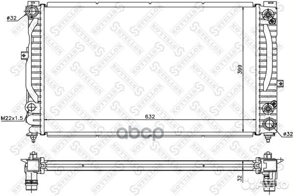 10-25139-SX радиатор системы охлаждения Audi A