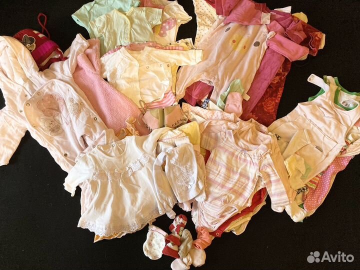 Одежда для новорожденных на девочку пакетом 0-3мес