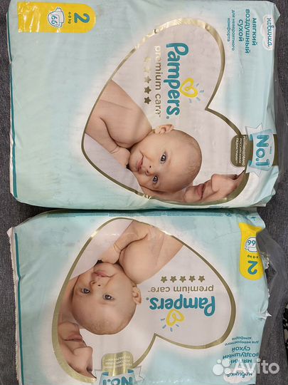 Подгузники pampers premium care 2