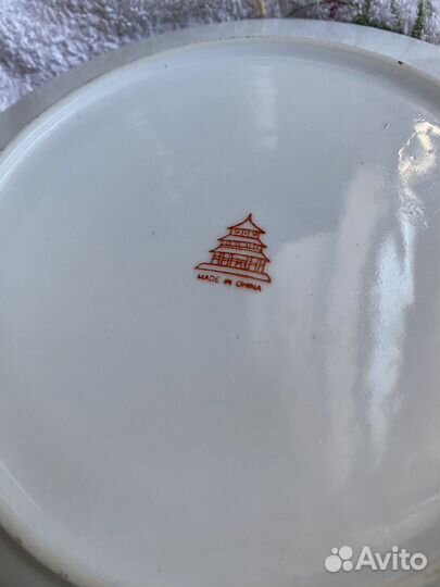 Тарелка китай ручная работа фарфор