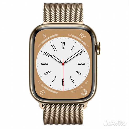 Apple Watch 8 41 Gold Stainless Steal Milano Loop