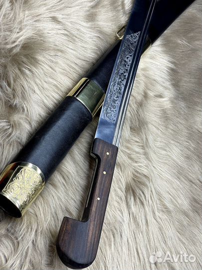 Шашка Кавказская резная силовая рубка