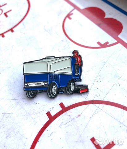 Значок Zamboni хоккей