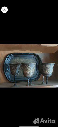 Бокал латунь