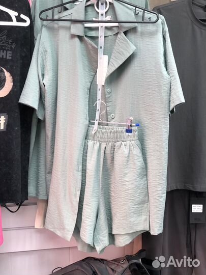 Женский костюм летний футболка с шортами