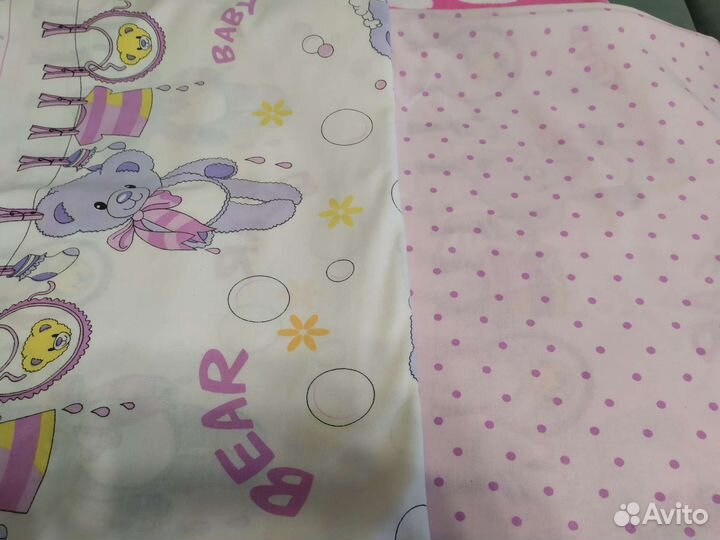 Постельное 120*80 + одеяло + подушка+ наматрасник