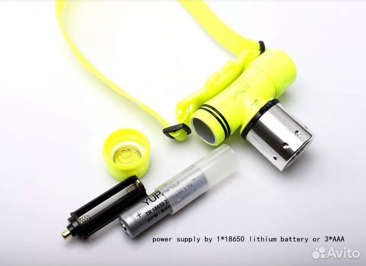 Фонарь подводный налобный для дайвинга