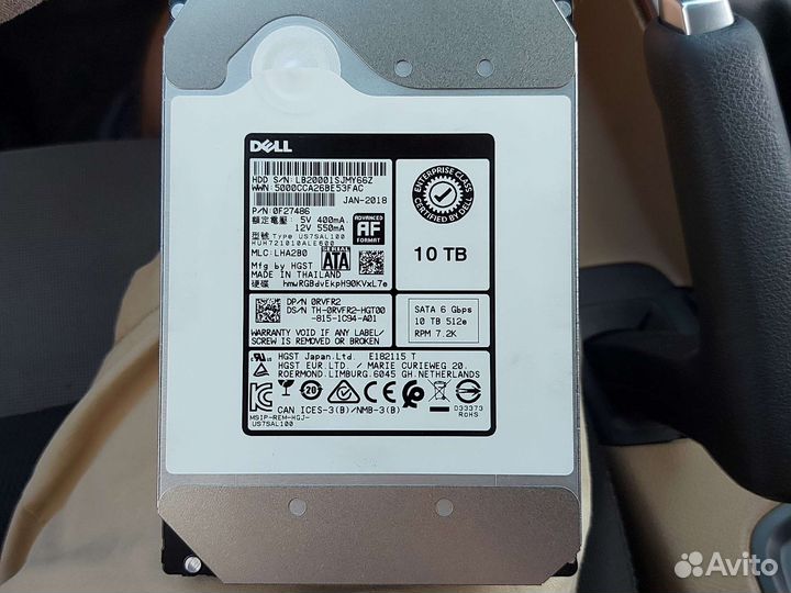 Жесткий диск dell 10tb