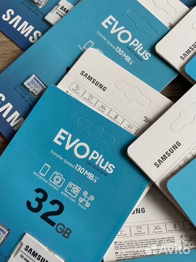 Новая Карта памяти MicroSD Samsung 32 GB EVO plus