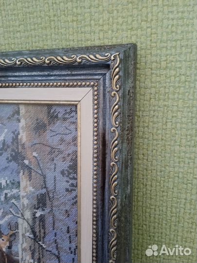 Картина вышитая крестом ручная работа