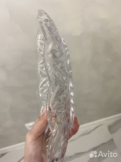 Ваза для фруктов хрусталь