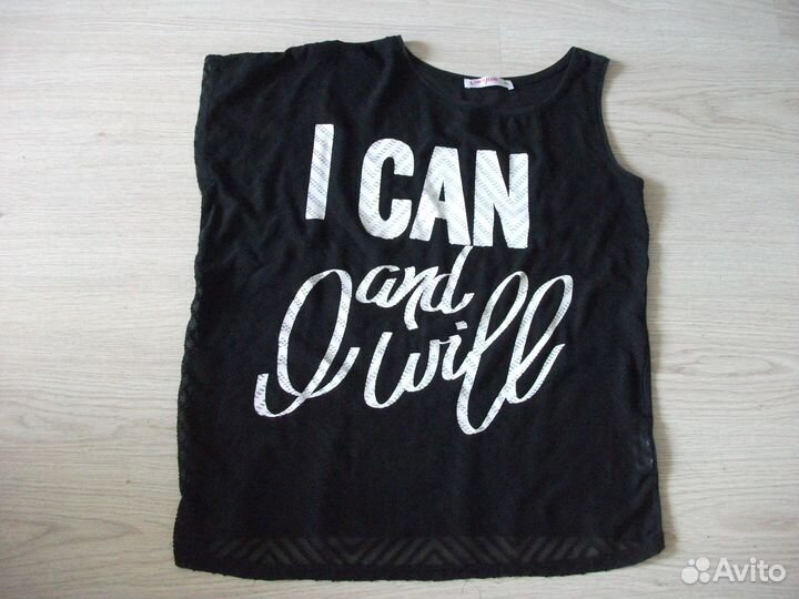 Gloria Jeans: Черная блузка, р.XS и Блузка в полос