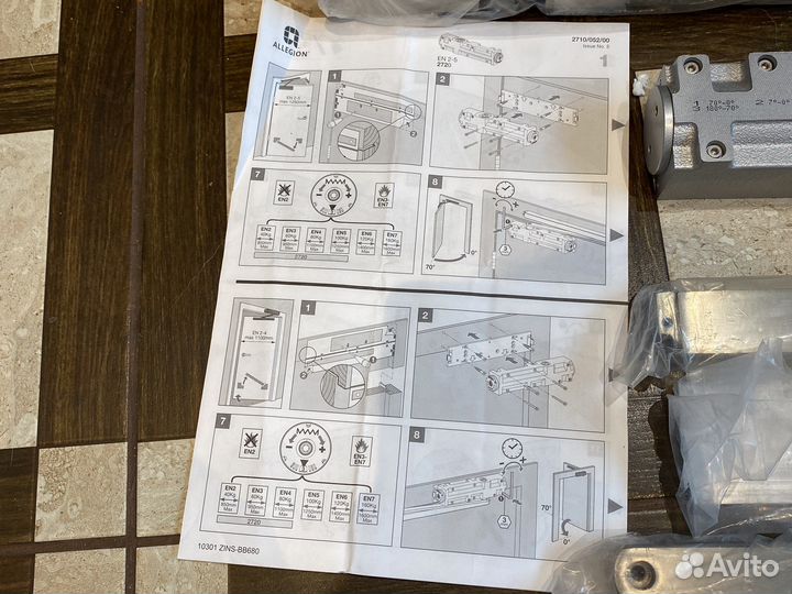 Доводчик со скользящей тягой Allegion до 100 кг