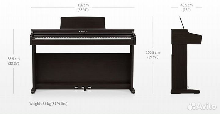 Kawai KDP120R Цифровое пианино новое