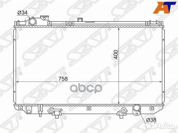 Радиатор Lexus GS 97-04 / Toyota Aristo 97-04
