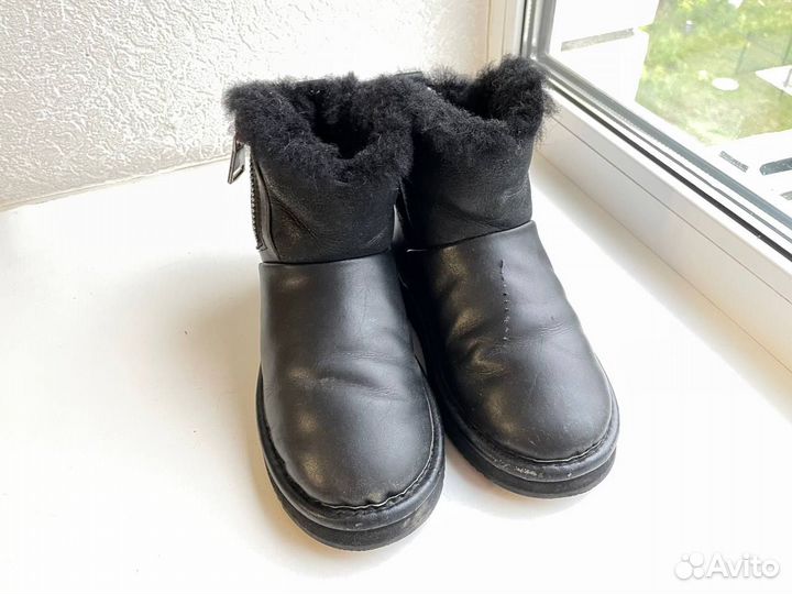 Угги детские abricot на мальчика из нат. кожи
