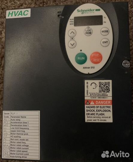 Преобразователь Schneider Electric ATV212HD55N4