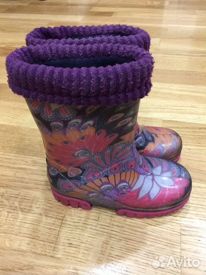 Резиновые сапоги для девочки, 24-25р