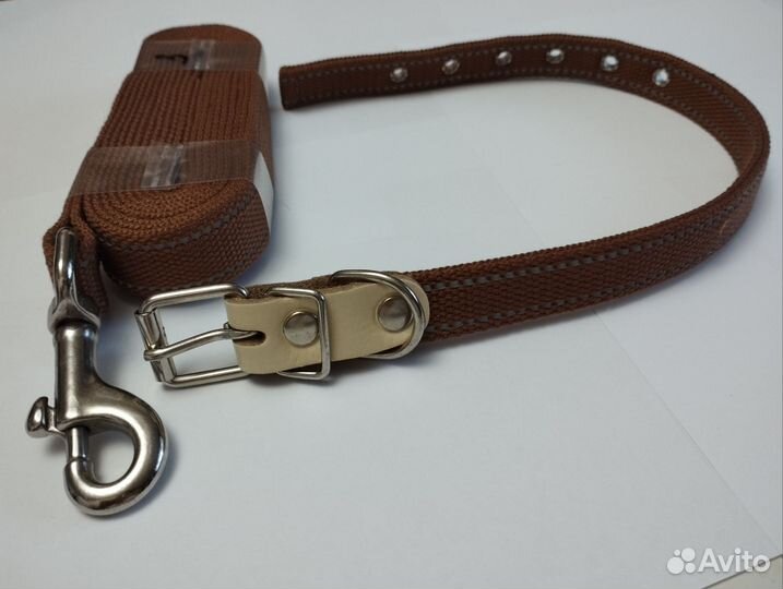 Ошейник с поводком