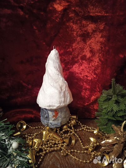 Ватные елочные игрушки