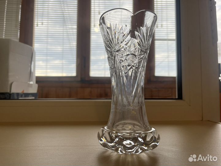Хрустальная мини ваза СССР