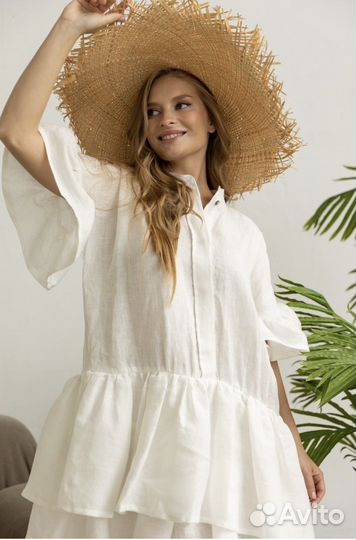 Платье льняное