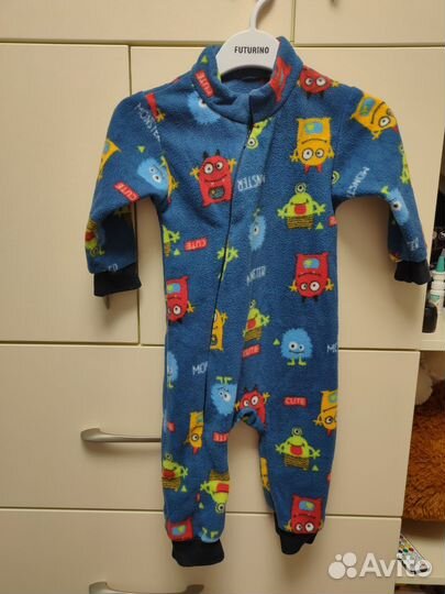 Флисовый комбинезон 80 86