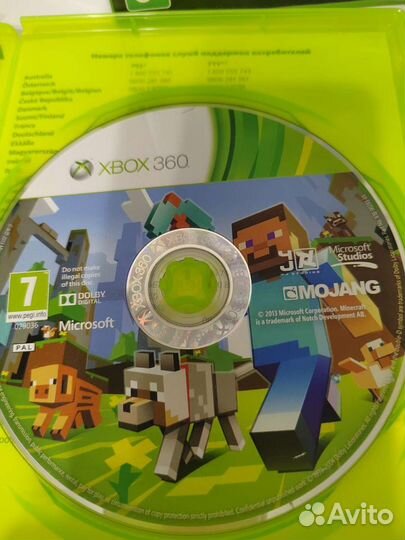 Minecraft Xbox 360 Лицензия