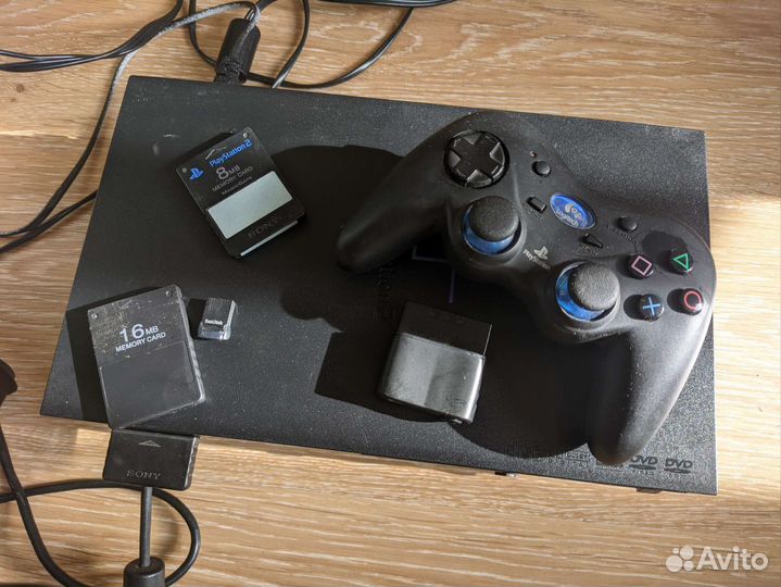 Sony PS2 FAT scph30004R +fmcb +флэшка 32гб +тв