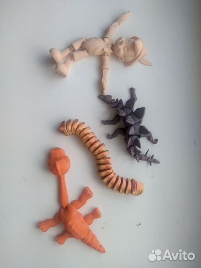 Игрушки на 3D принтере / червь Дюна,дракон,Пинокио